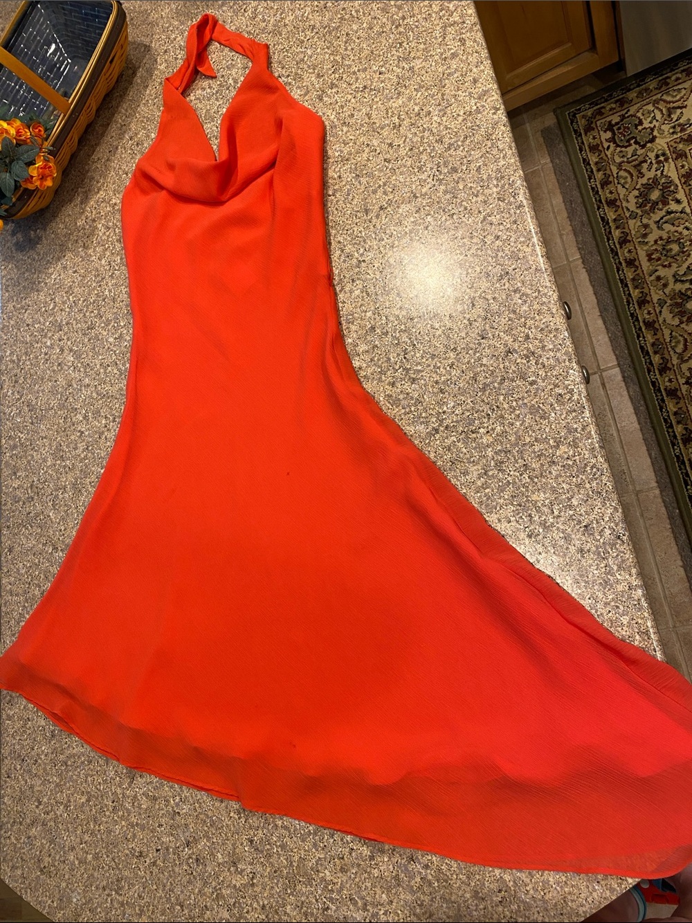 Giorgio Fiorlini Collection Halter Assymetrical Dress VERY FLAWED Poor Condition